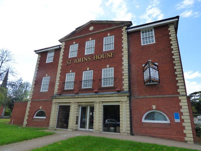 St Johns House Bromsgrove offices to let Bromsgrove town centre