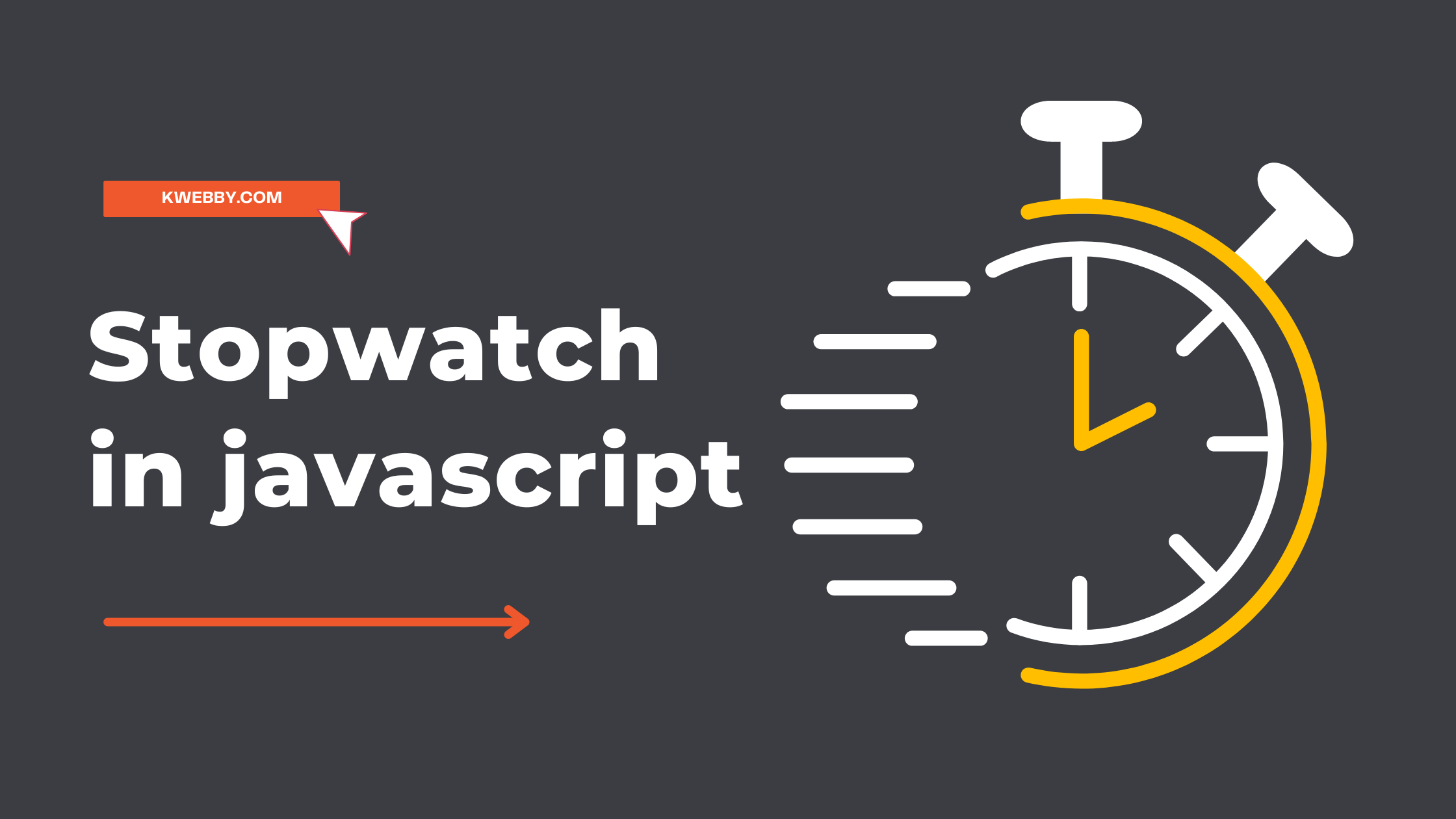 Building A Stopwatch With Lap Time Functionality Using JavaScript Kwebby