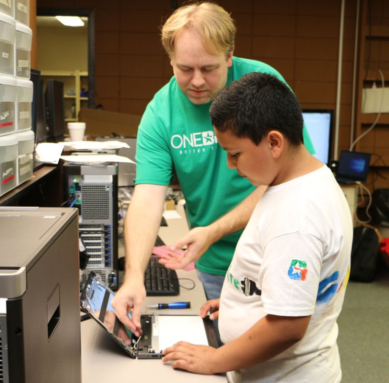 BRENHAM 4TH GRADER SPENDS DAY AS ‘HONORARY TECH DEPARTMENT ADVISOR