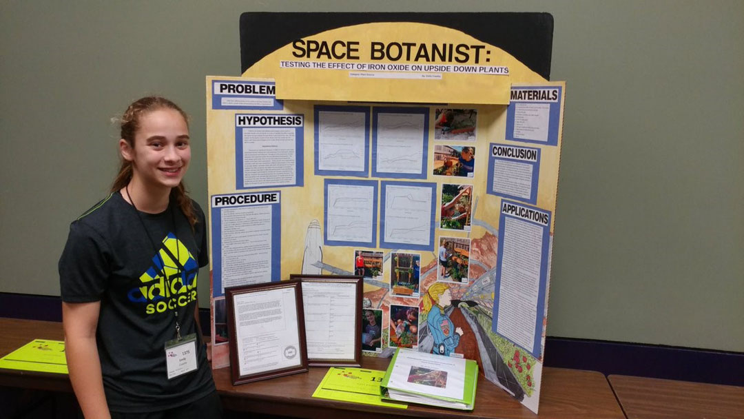 BRENHAM STUDENT WINS 2ND PLACE AT STATE SCIENCE FAIR
