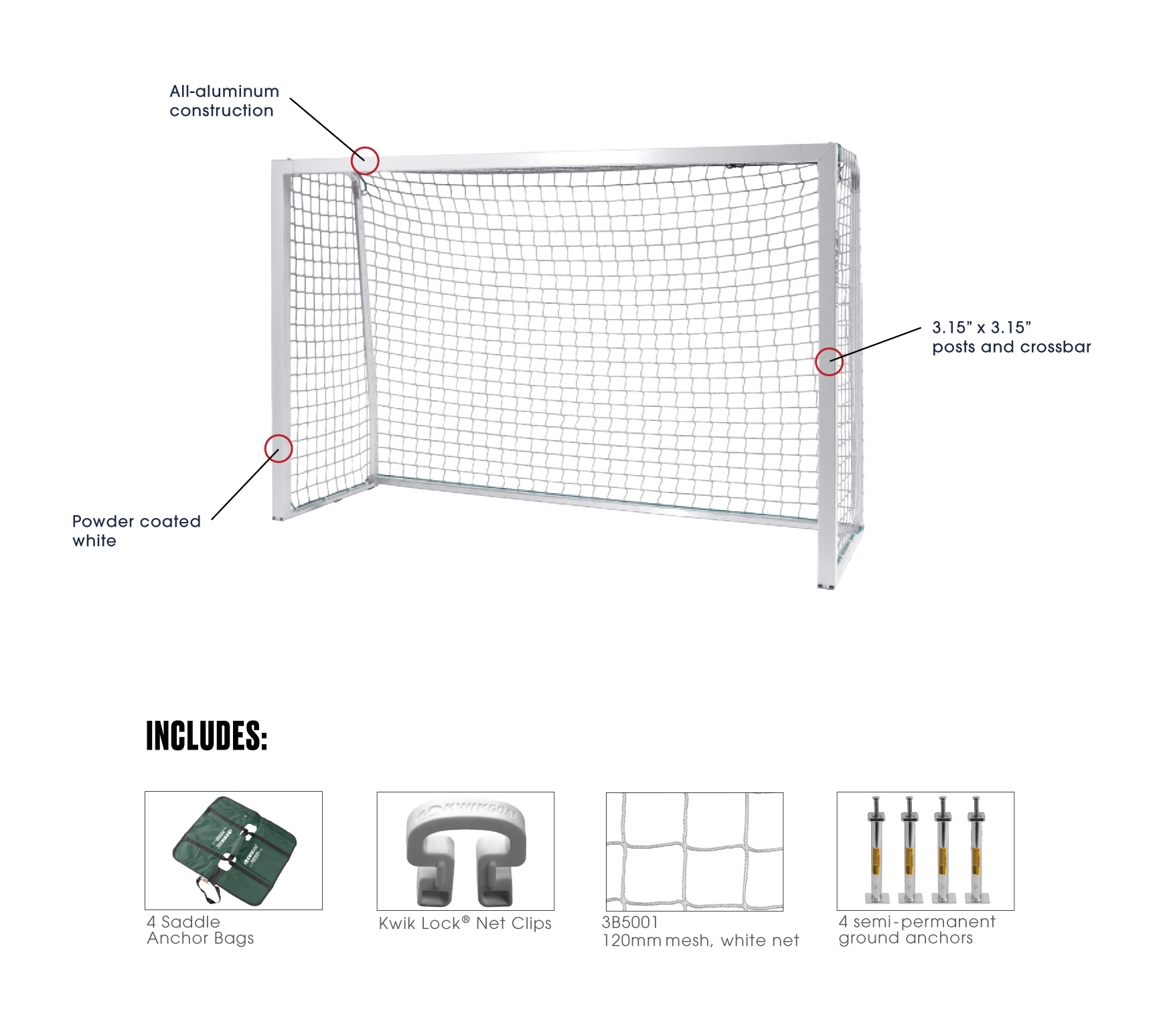 Official Futsal Goal Kwik Goal