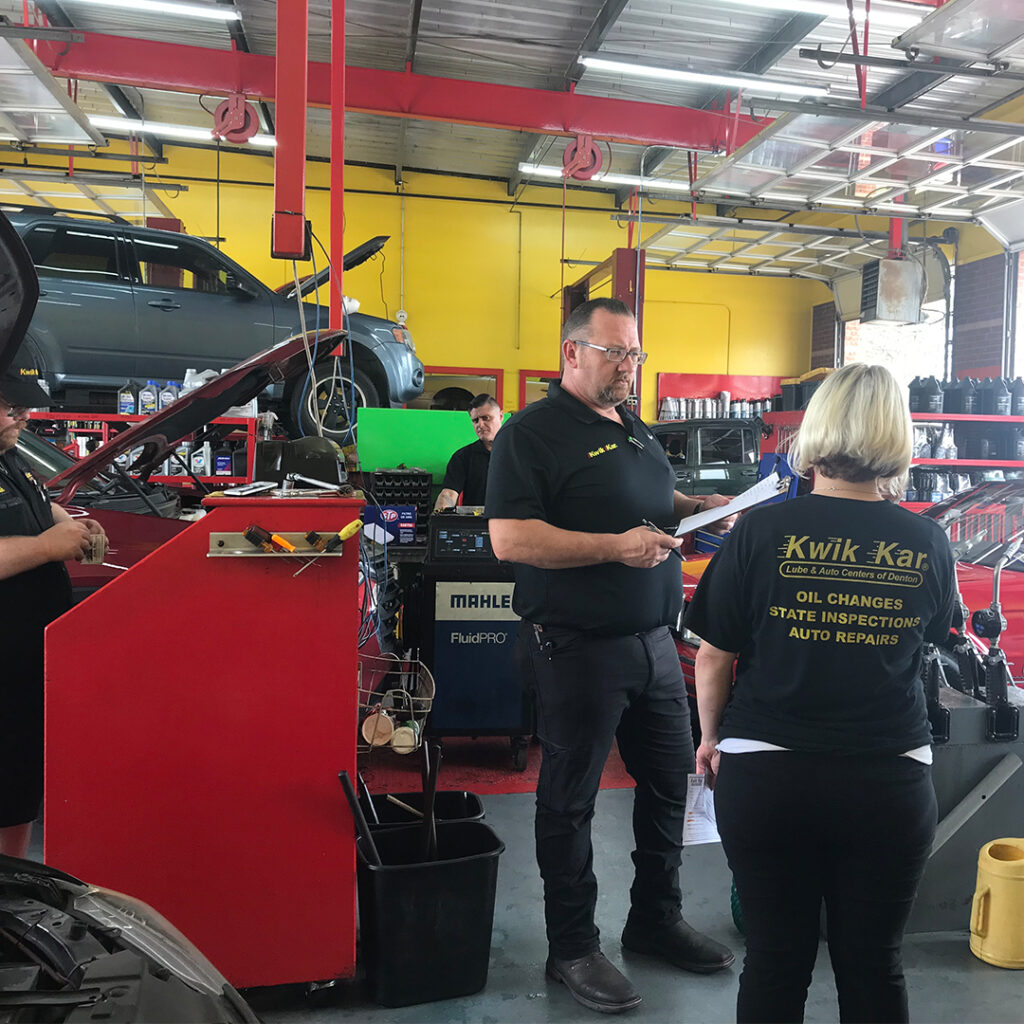 Oil Change and Tire Rotation Denton Kwik Kar