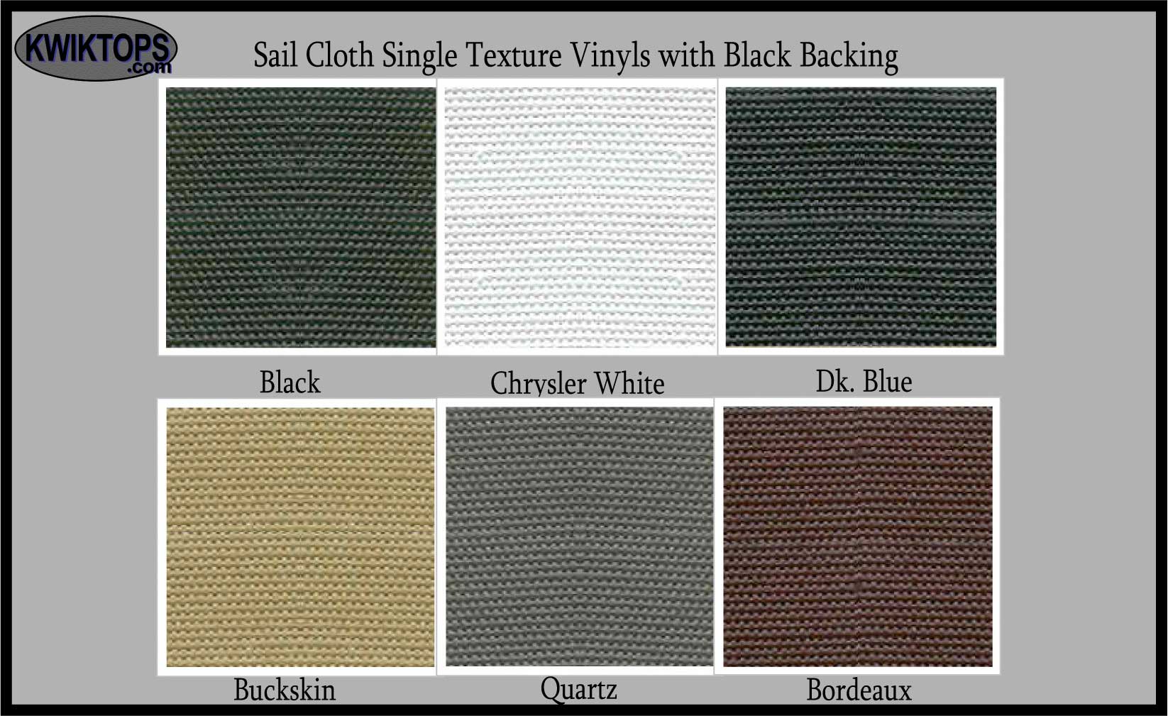 EzOn Sail Cloth Single Texture Vinyl Top Material