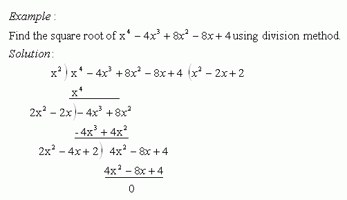 Finding Square Root by Division Method High School Mathematics