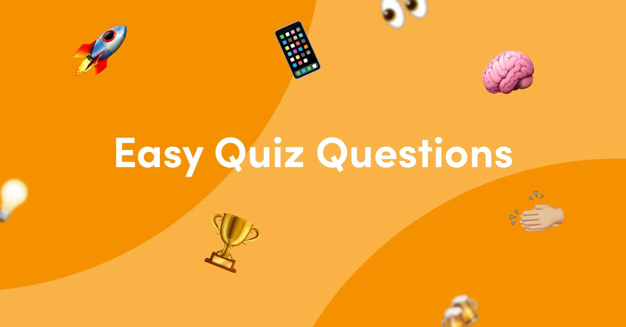 50 Easy Quiz Questions and Answers Kwizzbit