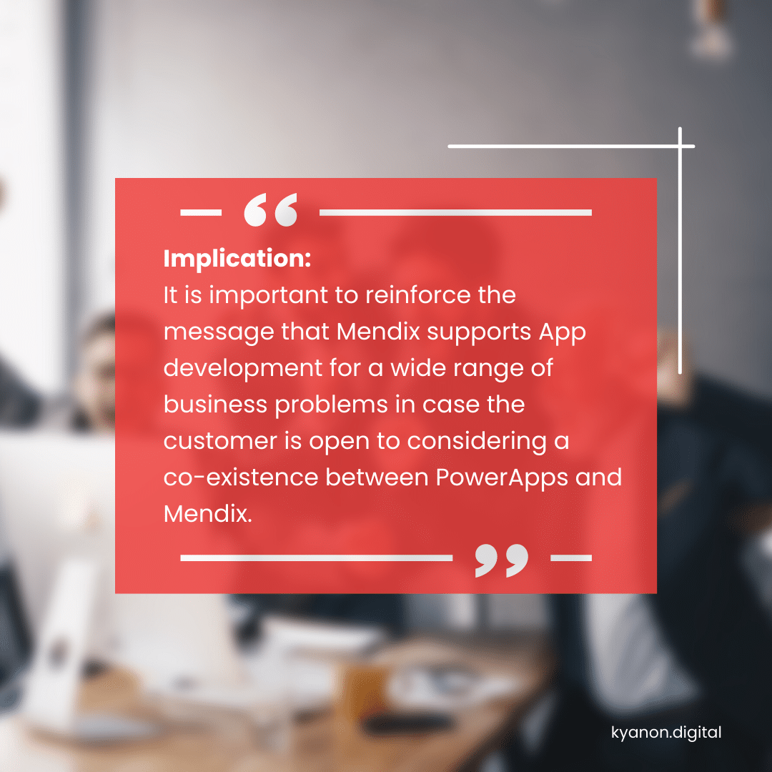 Comparison Mendix Vs. Microsoft PowerApps 2024