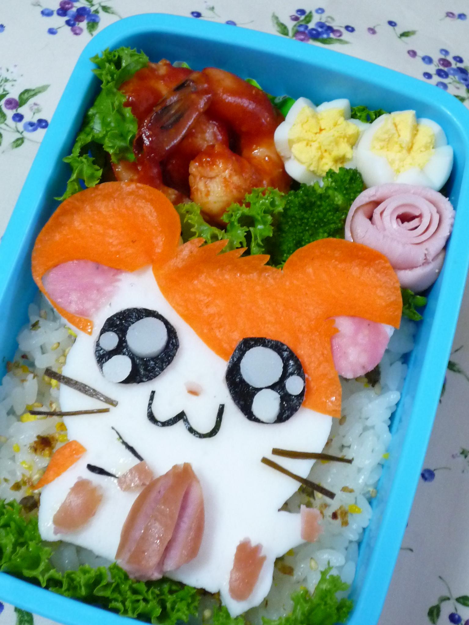 トイロ 公式ブログ - キャラ弁*マイメロディのオムライス弁当♪ - Powered By Line ハム太郎弁当（キャラ弁）: ミニーのキャラ弁日記