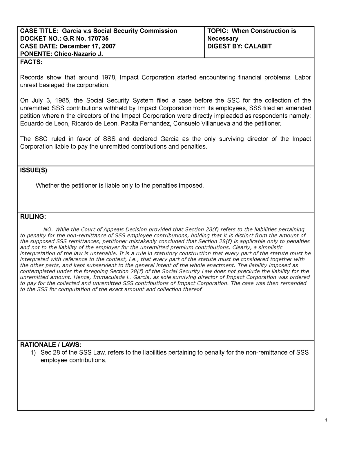 What Does Statutory Construction Mean