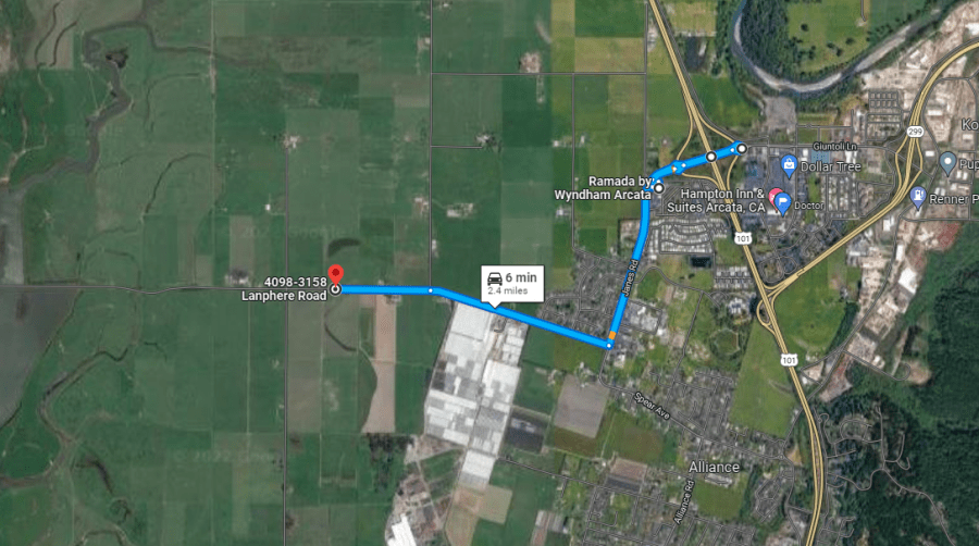 [UPDATE 411 p.m. Out of Gas!] Aircraft Down in the Arcata Bottoms