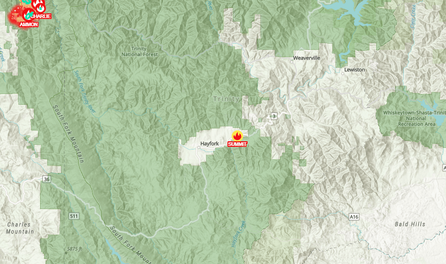 [UPDATE 225 p.m.] A New Fire Near Hayfork Redheaded Blackbelt