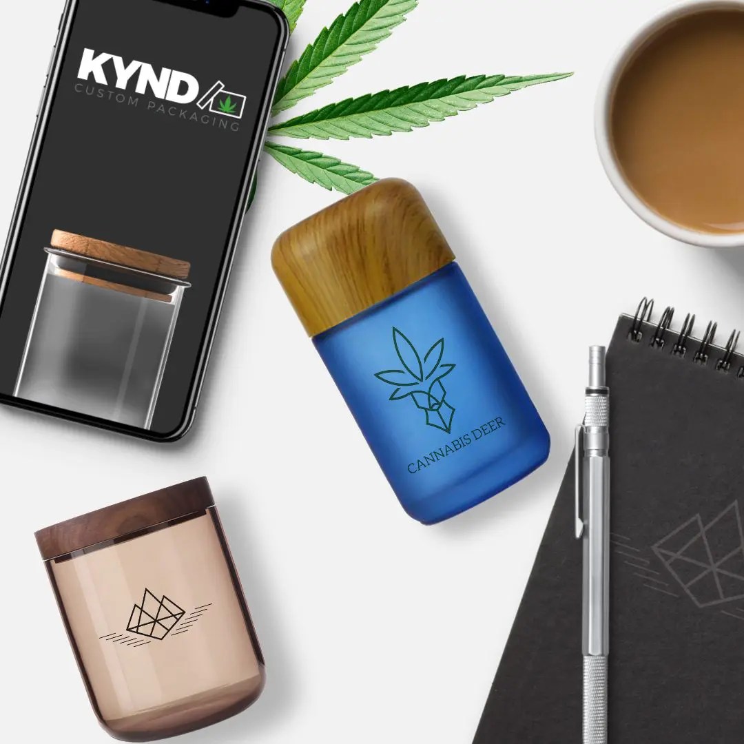 Custom Cannabis Glass Jars & Glass Stash Jars KYND Packaging