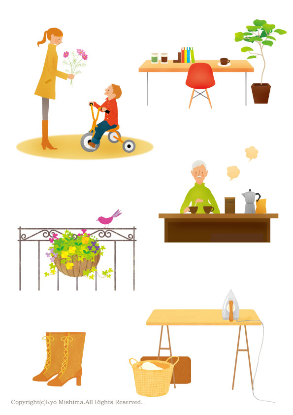 インテリア イラスト