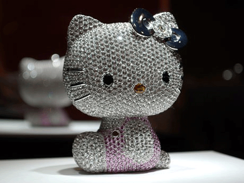 ★鑽石HELLO KITTY＆120萬日圓的純金HELLO KITTY★