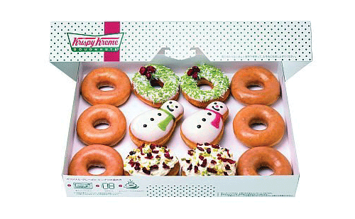 非買不可！krispykreme的雪人造型甜甜圈