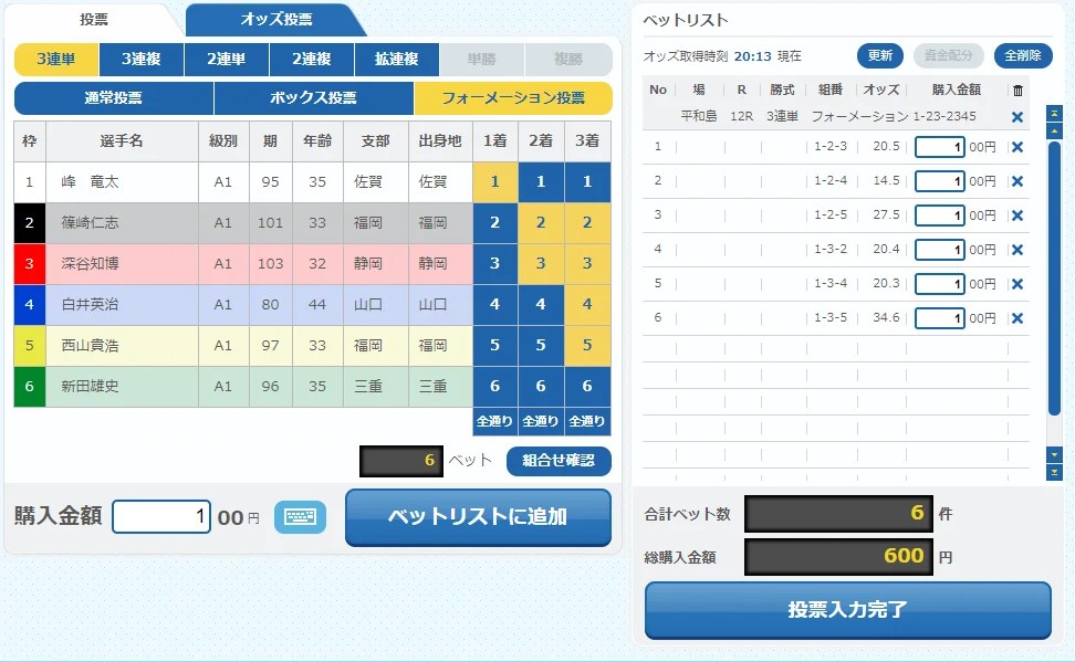 競艇のフォーメーションとは？買い方や書き方を写真付きで解説！