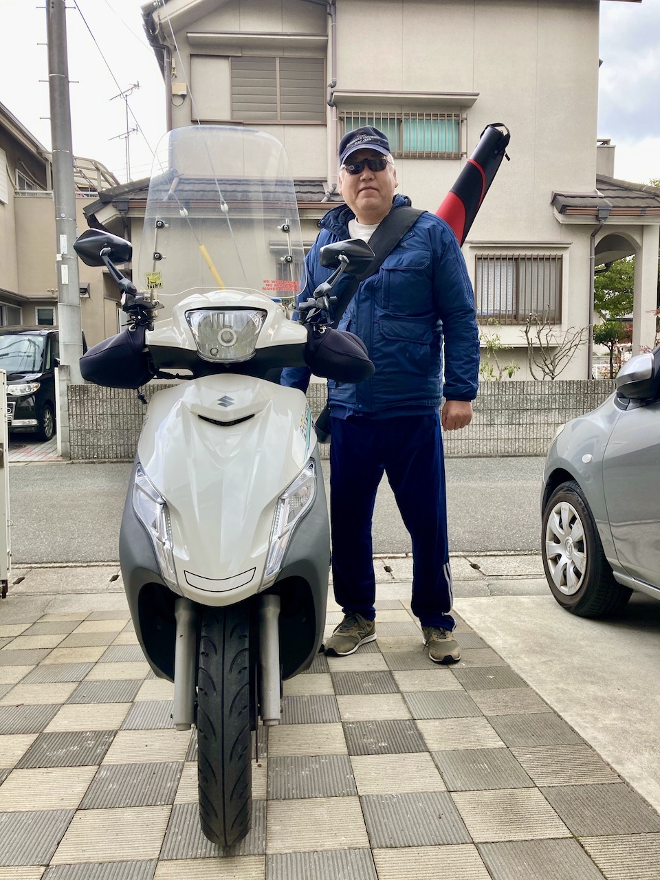 SUZUKI アドレス125で釣りにいく場合の荷造りの方法(父親の)【DT11A】 KY blog Styles