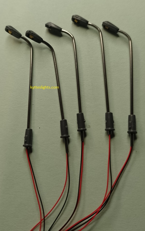 5 x N Scale Height adjustable stainless steel street lights • Kytes Lights