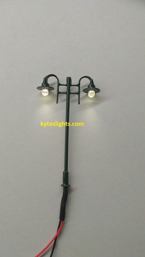 LED N scale Double Bracket Street lights 50mm • Kytes Lights