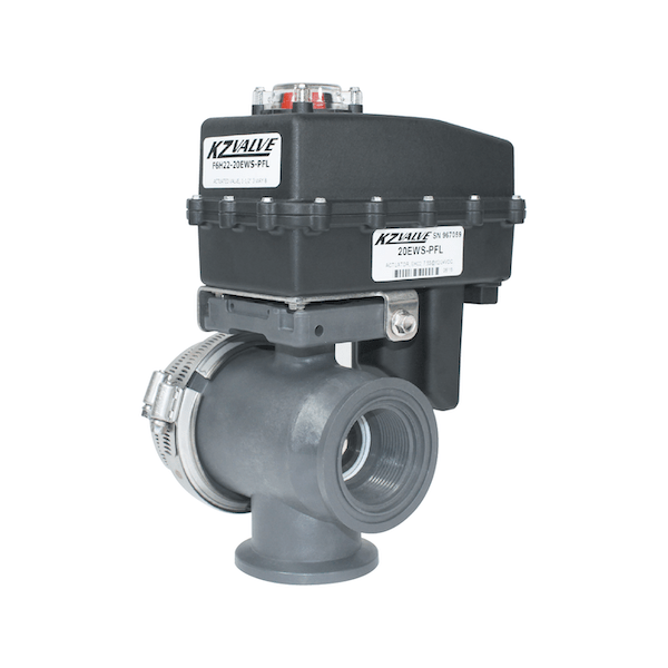 KZValve 3Way, Bottom Load Diverter Ball Valves