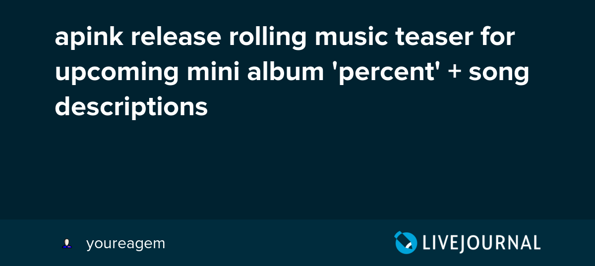 apink release rolling music teaser for mini album 'percent