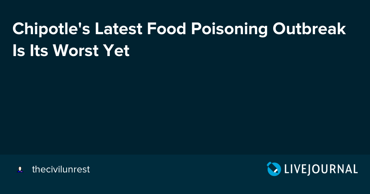 Chipotle's Latest Food Poisoning Outbreak Is Its Worst Yet