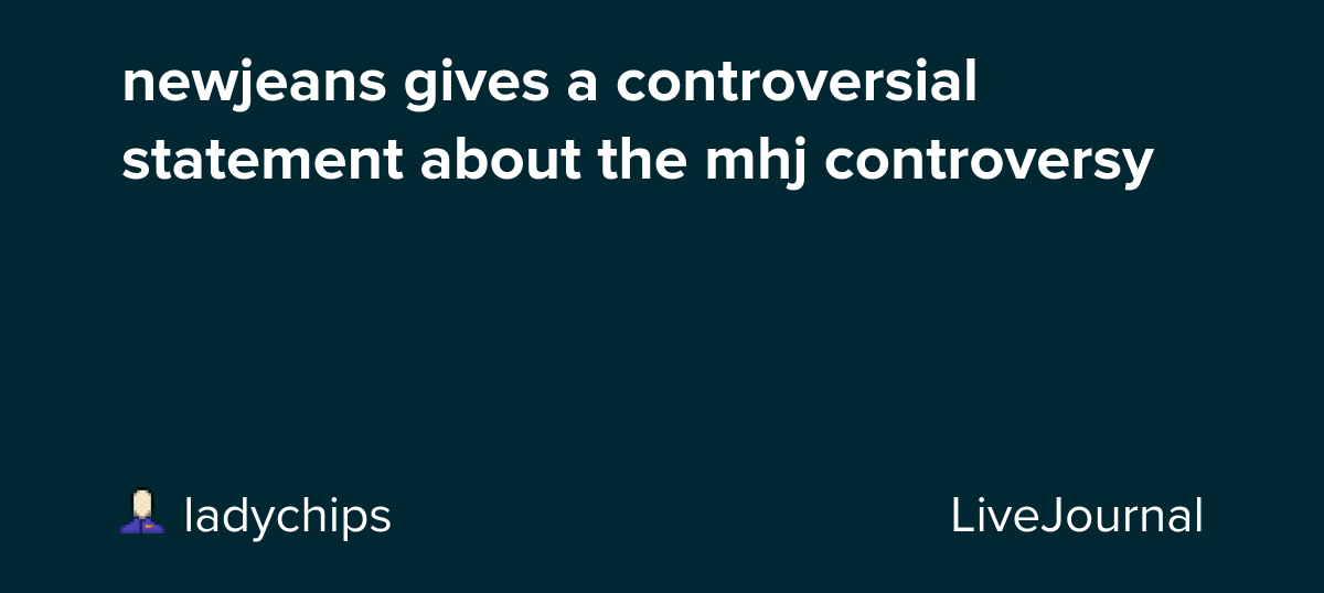 newjeans gives a controversial statement about the mhj controversy(05)