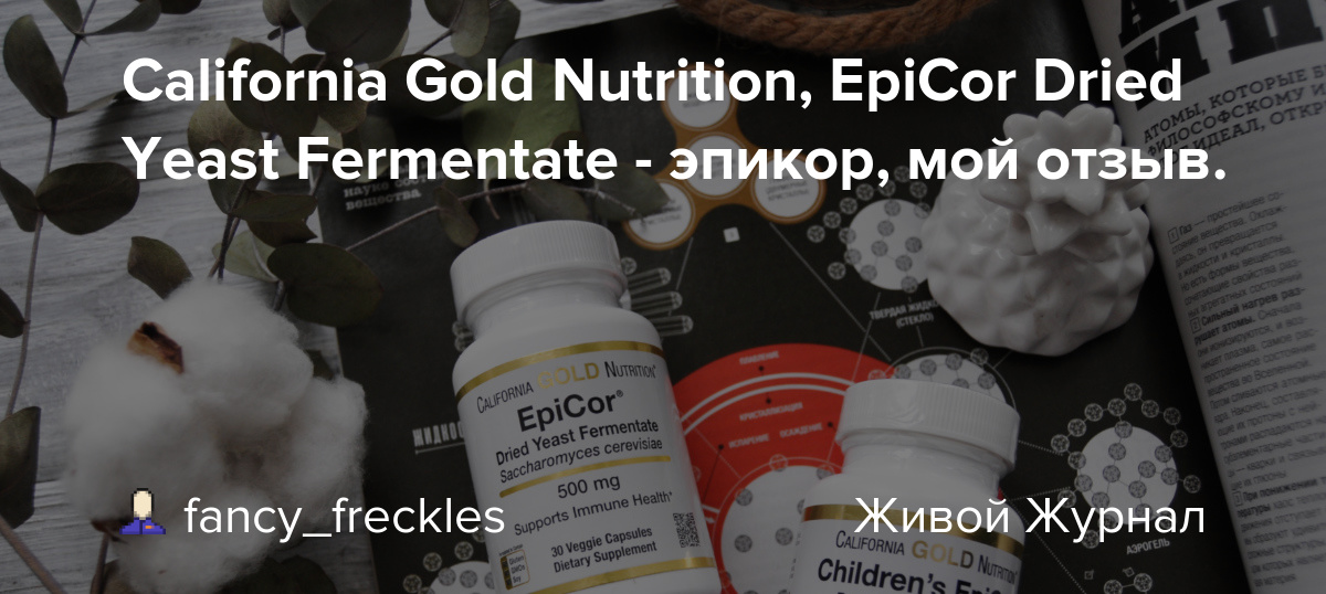 California Gold Nutrition, EpiCor Dried Yeast Fermentate эпикор, мой
