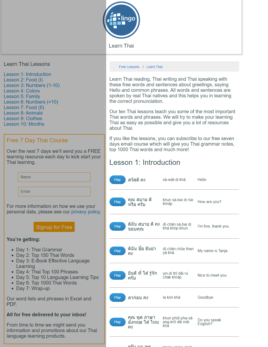 Learn Thai LLingo The Best Thai Language Learning App