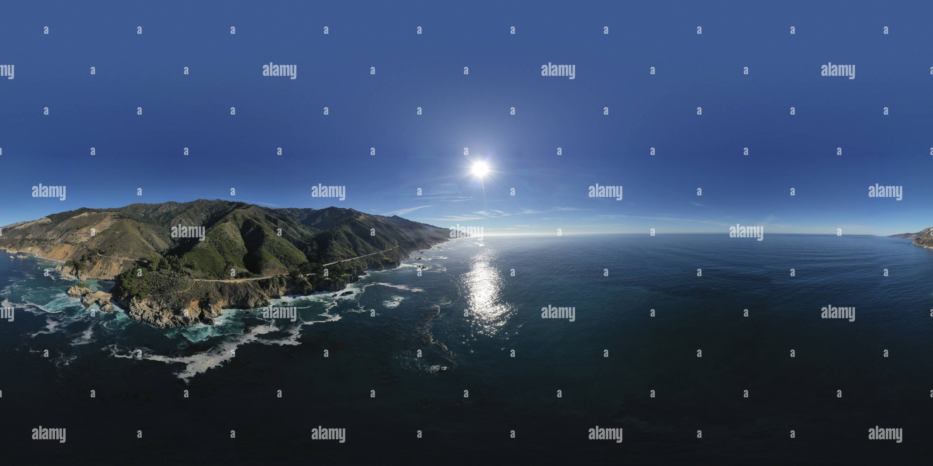 360° view of BIG SUR Alamy