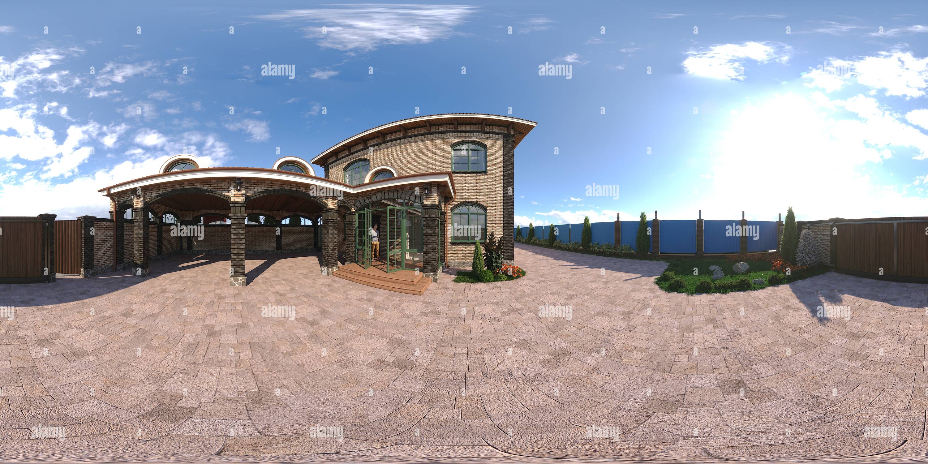 360° view of Asker's house Alamy