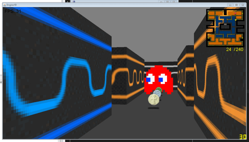 First Person PacMan (Pseudo3D Game) L2Program