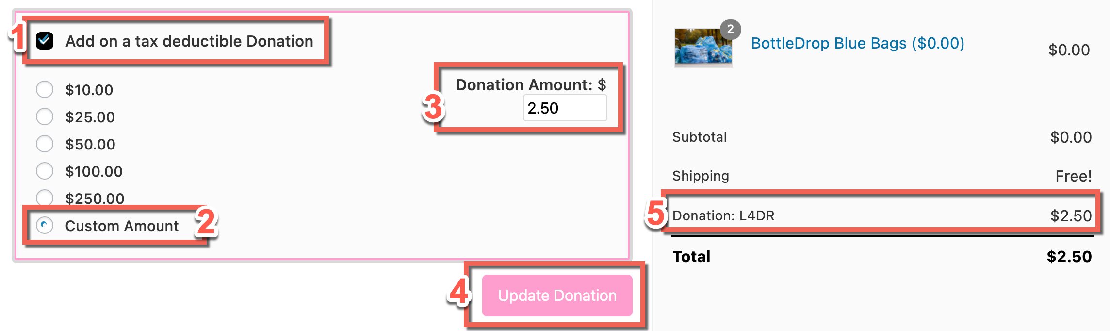 BottleDrop Donations