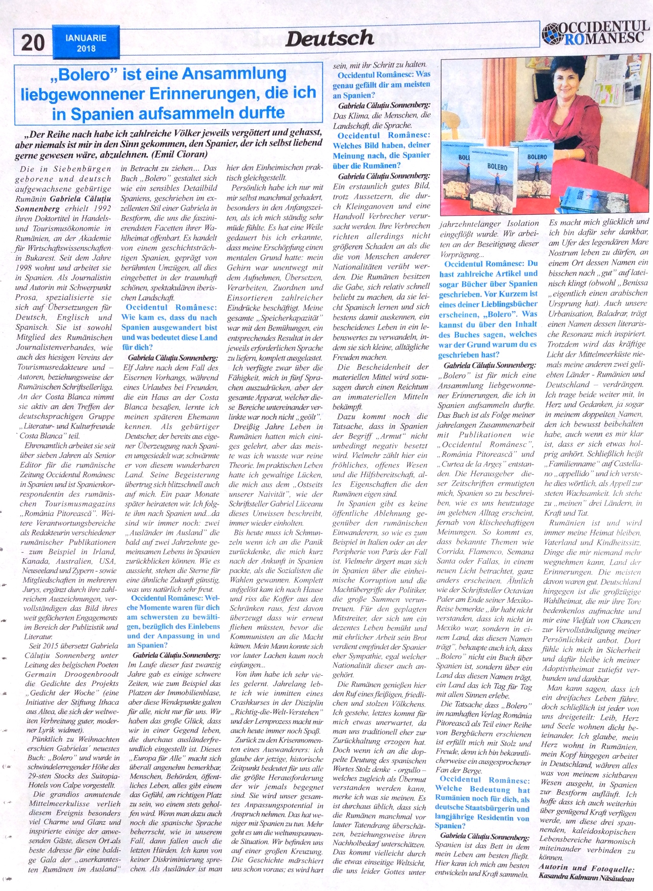 Im Dialog mit Interviews mit Gabriela Căluțiu Sonnenberg