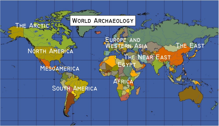 World Map With Timeline World Archaeology Maps And Timeline