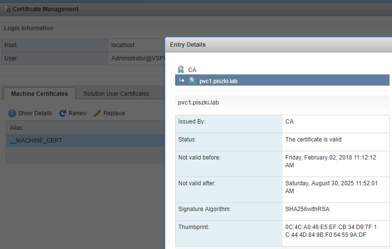 VMware Integrated Containers 1.3 HTML5 Plugin SSL