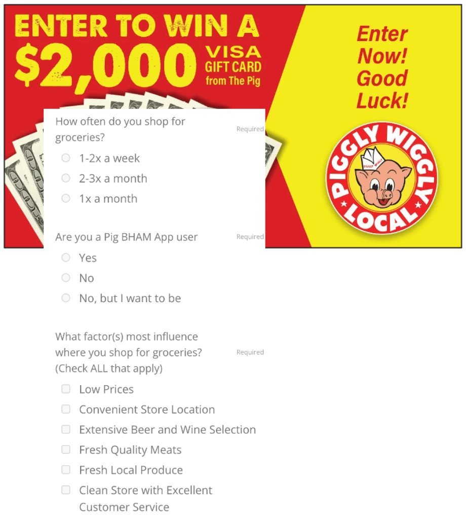 Piggly Wiggle Registration Form Second Street Lab