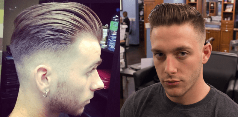 Sombreado Corte De Pelo Hombre Con Lineas Peinados