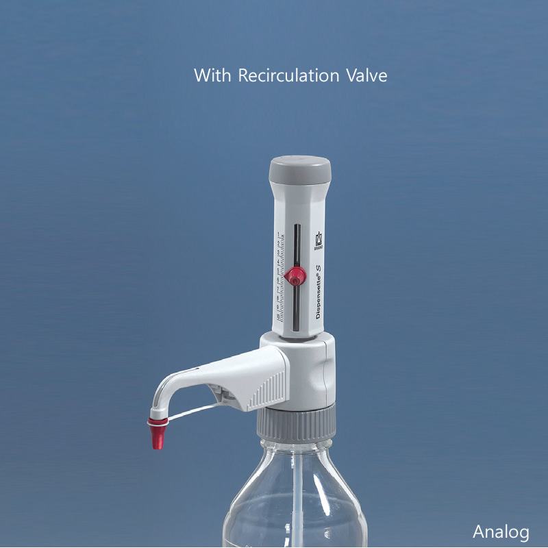 바틀 탑 아날로그 디스펜서, 가변형Analog Bottle Top Dispenserwith Recirculation Valve1 10 Model 4600141