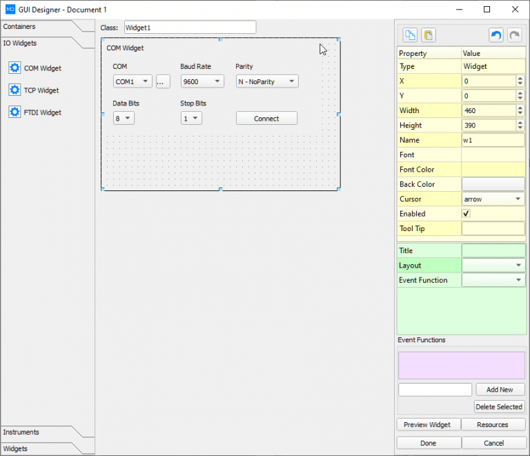Python UART COM Port GUI Designer LabDeck