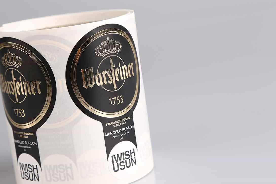 Beer Label Printing SelfAdhesive Labels on Rolls