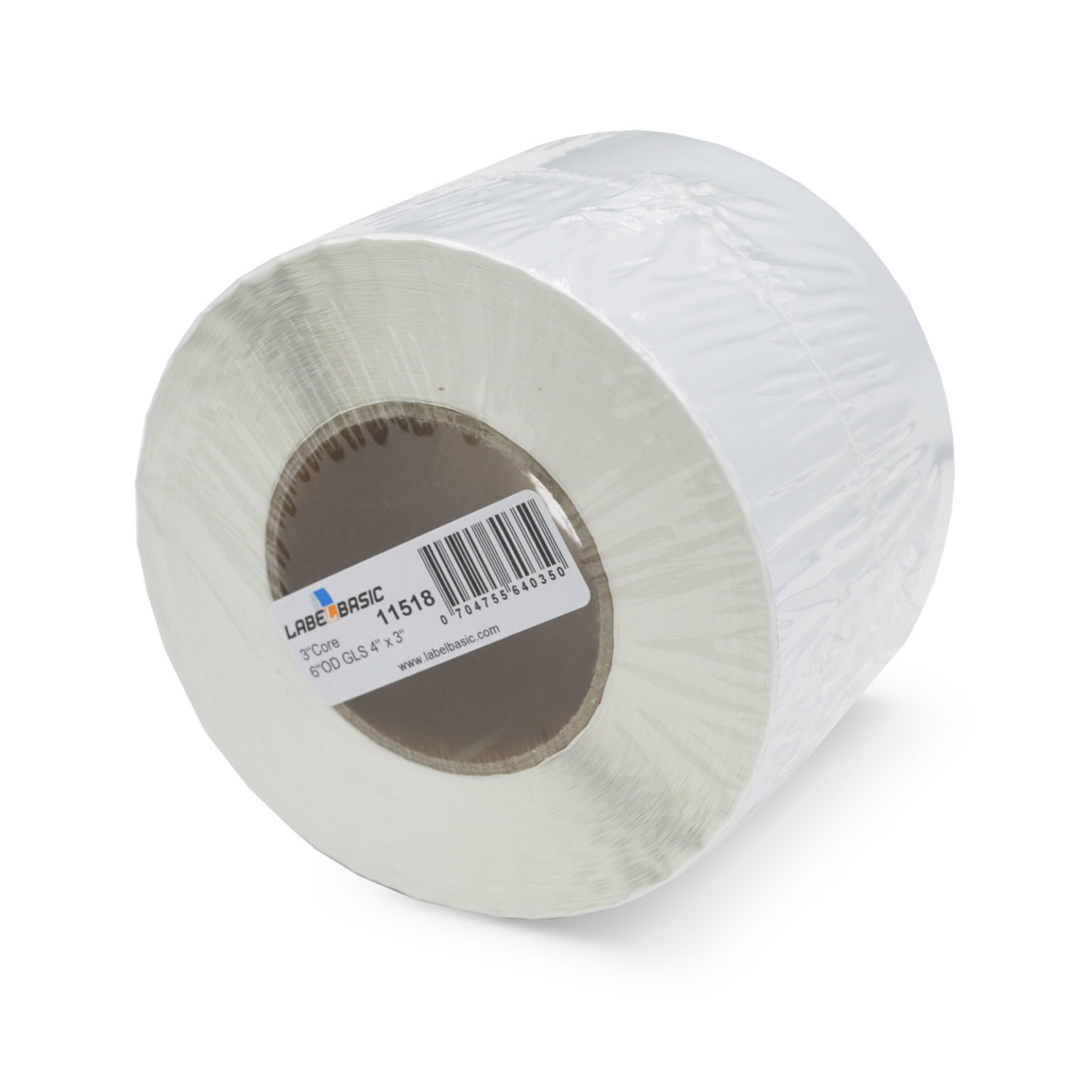 4" x 3" High Gloss Inkjet Label Rolls 900 Labels Per Roll, 3 Inch Core