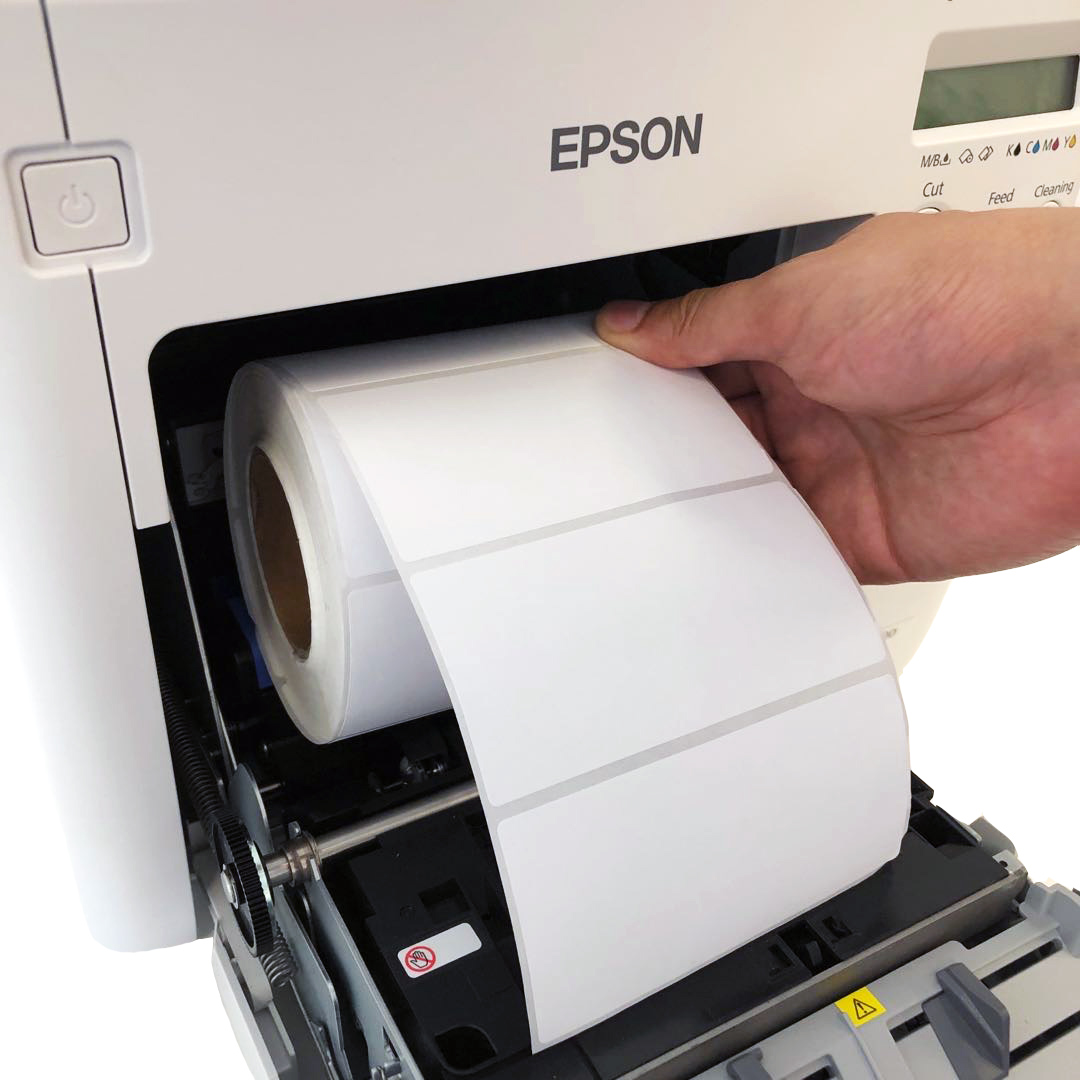 Labels for Epson TMC3500 Printer 4" Circle Chemical BS5609 300 Labels