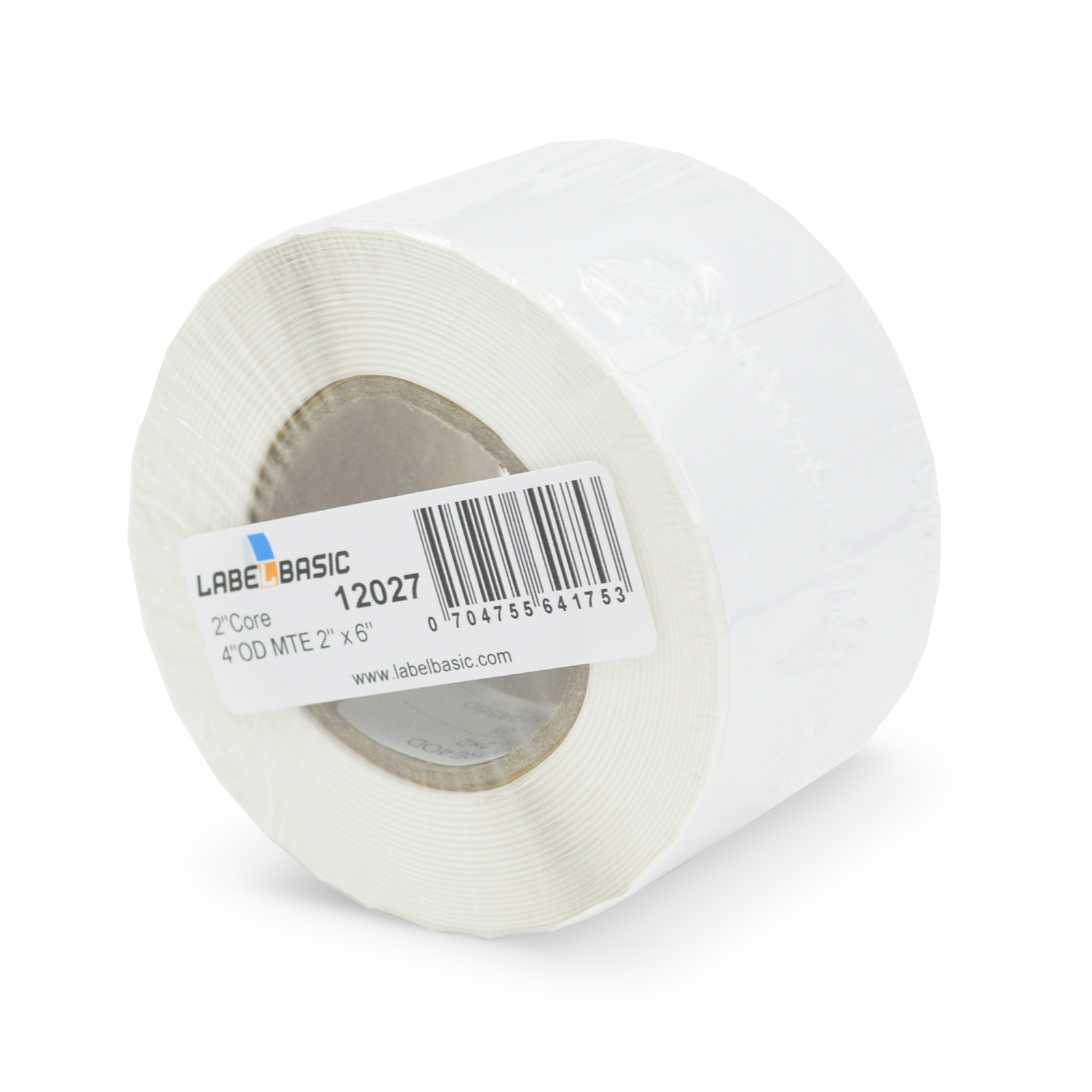 2" x 6" Matte Label Rolls 200 Labels Per Roll, 2 Inch Core, 4 Inch OD