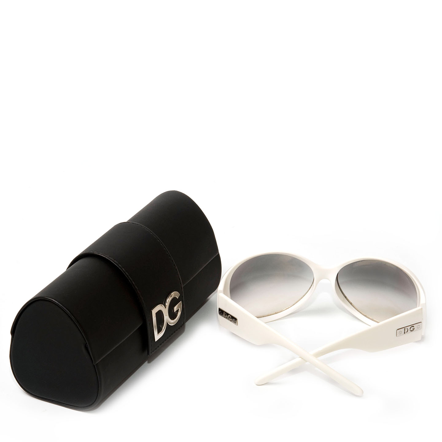 Dolce & Gabbana White Sunglasses LabelCentric