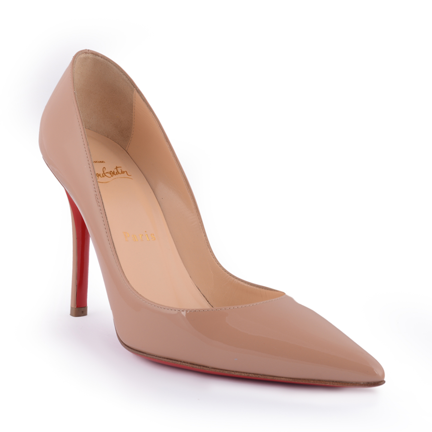 Christian Louboutin Apostrophy Nude Pumps 100 mm Size 36 LabelCentric
