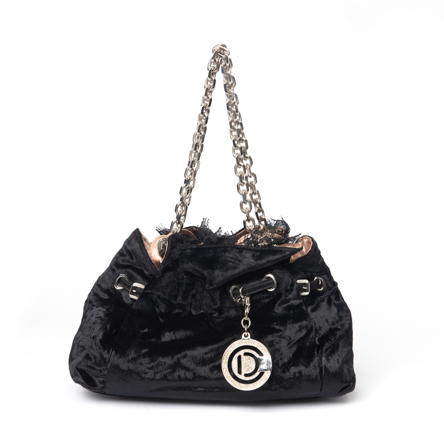 Dior Black Velvet Handle Bag LabelCentric
