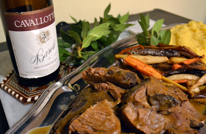 Beef Braised in Red Wine or Brasato al Barolo | labellasorella.com