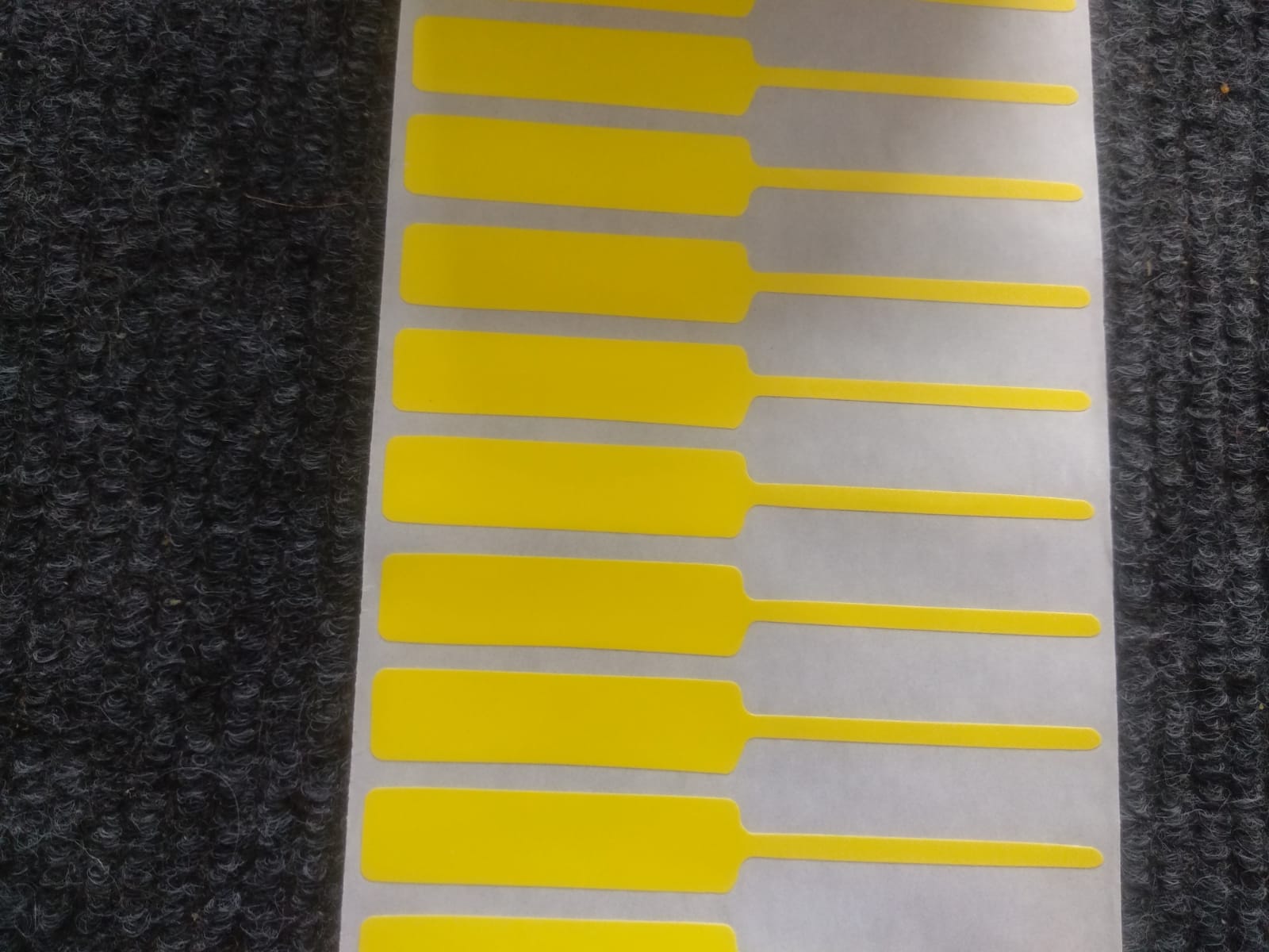 90mmX11mm (45 mm Printable) jewellery and Optical Yellow Color Barcode