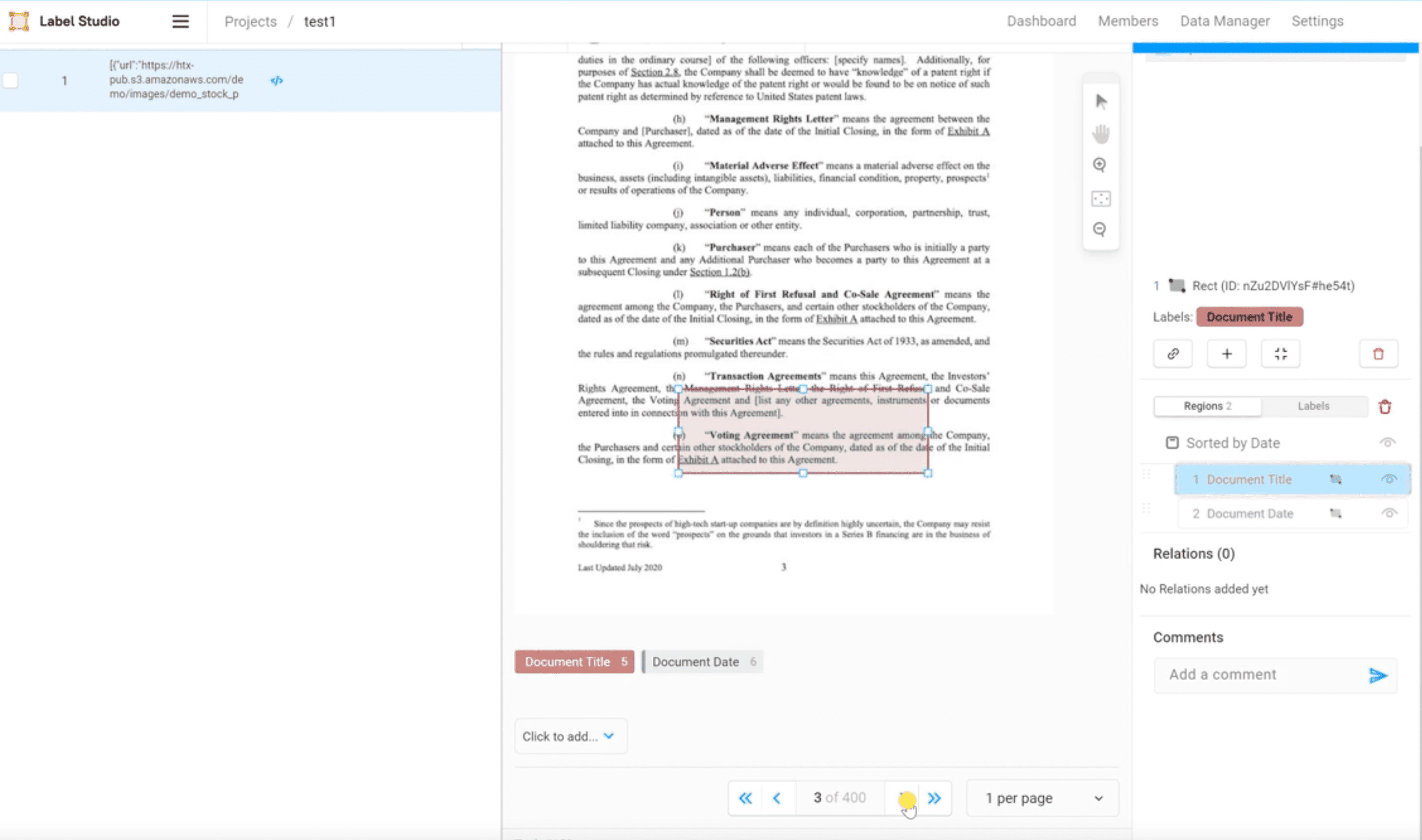 Label Studio — Multipage Document Annotation