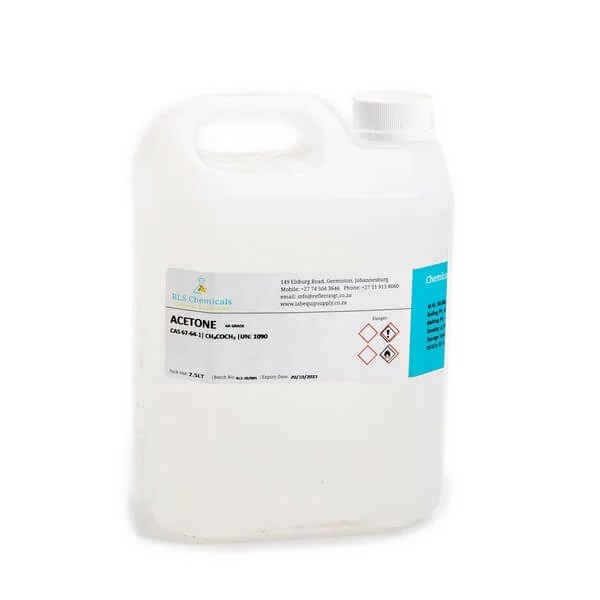 Acetone AR Lab Chemicals AR/CP Grade Reflecta Laboratory